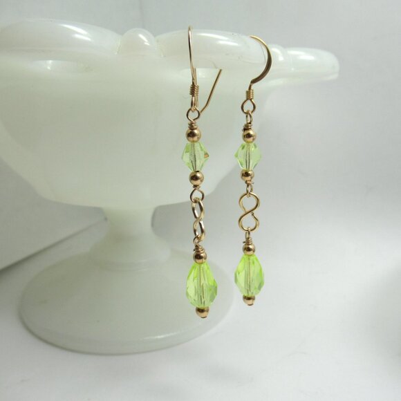 Uranium and 14k gf earrings - Picture 3 of 10